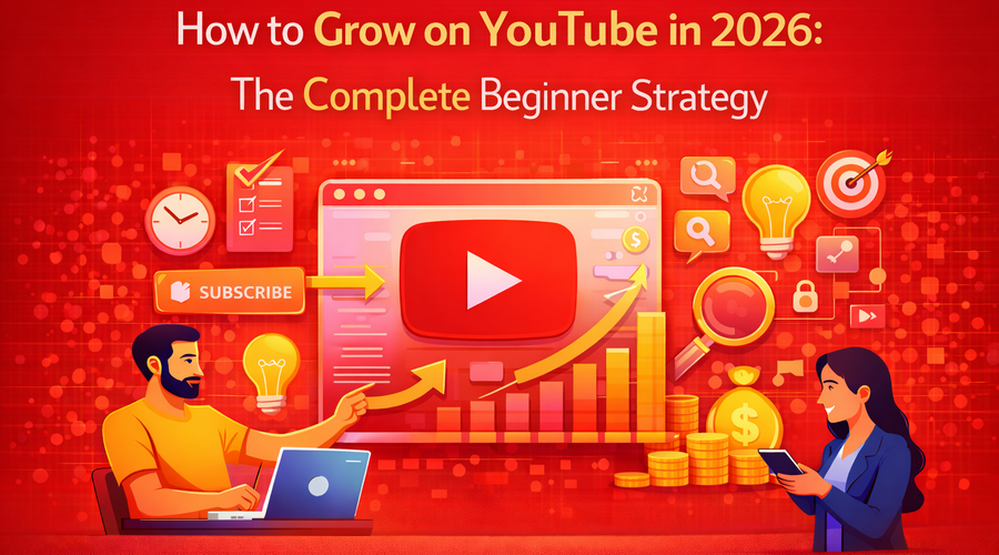 How to Grow on YouTube in 2026: The Complete Beginner Strategy
